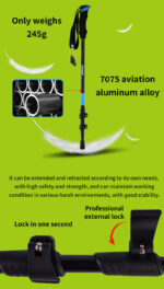 Best 7075 Aluminum Alloy Three-Section Telescopic Pole 016