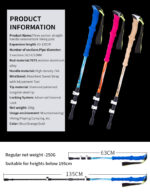 Best 7075 Aluminum Alloy Three-Section Telescopic Pole 017