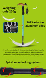 Best 7075 Aluminum Alloy Three-Section Telescopic Pole 018