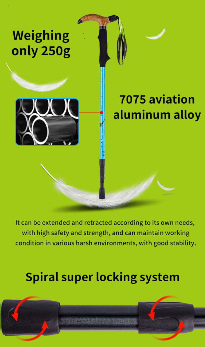 Best 7075 Aluminum Alloy Three-Section Telescopic Pole 018