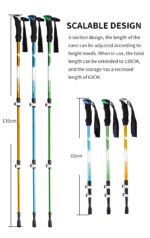 Best 7075 Aluminum Alloy Three-Section Telescopic Pole 019