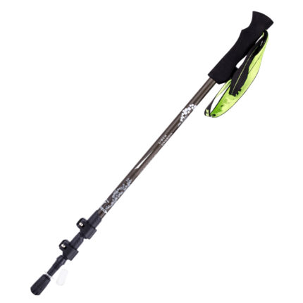 Carbon fiber three-section telescopic rod